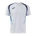 Joma Sport-Tshirt Championship 20 (hoher Tragekomfort, rec. Polyester) weiss/hellblau Herren