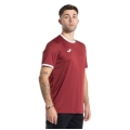 Joma Sport-Tshirt Combi Premium (100% Polyester, atmungsaktiv) bordeauxrot/weiss Herren