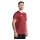 Joma Sport-Tshirt Combi Premium (100% Polyester, atmungsaktiv) bordeauxrot/weiss Herren