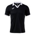 Joma Tennis-Polo Galaxy (100% rec. Polyester, leicht, atmungsaktiv) schwarz/weiss Herren