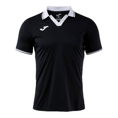 Joma Tennis-Polo Galaxy (100% rec. Polyester, leicht, atmungsaktiv) schwarz/weiss Herren
