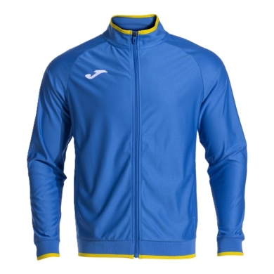 Joma Trainingsjacke Combi Premium (mit Seitentaschen, atmungsaktiv Funktionsmaterial) royalblau/gelb Herren