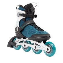 K2 Inline Skates Alexis 84 Boa (Rollen: 84mm/83A, Kugellager: ILQ 7) tealblau/weiss Damen