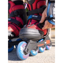 K2 Inline Skates Raider Boa (Rollen: 72mm Kugellager: ABEC: 3) schwarz/rot Kinder
