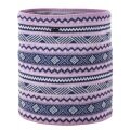 Kama Multifunktionstuch (Halstuch) S35 - Merinowolle - pink/blau - 1 Stück