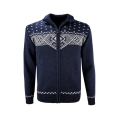 Kama Sweater Pullover 4065 Full Zip (Merinowolle) navyblau Herren