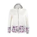 Kama Kapuzenpullover 5050 Full Zip (Merinowolle-Mischung, winddicht, atmungsaktiv) weiss Damen