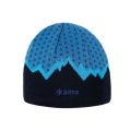 Kama Strickmütze (Beanie) A169 Kamakadze Merino - blau/schwarz - 1 Stück