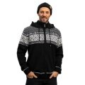 Kama Sweater Pullover 3064 Full Zip aus Merinowolle (mit Kapuze, winddicht) schwarz Herren