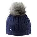 Kama Strickmütze (Bommel) A121 Merino - Damen navyblau - 1 Stück