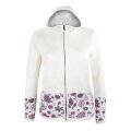 Kama Kapuzenpullover 5049 Full Zip (Merinowolle-Mischung, warm) weiss Damen