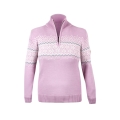 Kama Sweater Pullover 5058 Half Zip (Merinowolle) pink Damen