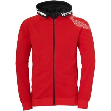 Kempa Kapuzenjacke (Hoodie) Full Zip Core 26 rot Kinder