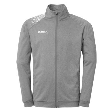 Kempa Trainingsjacke Poly Ambition 28 (Full-Zip, 100% Polyester) grau Herren