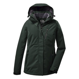 Killtec Winterjacke KOW 140 mit Kapuze (wasser- und winddicht) dunkelgrün Damen