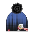 Krimson Klover Mütze (Pompon) Pop Art Beanie - blau/schwarz Damen - 1 Stück