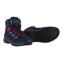 Lowa Wander-Travelschuhe Innox Pro MID GTX Junior (Synthetik/Textil, wasserdicht) navyblau/beere Kleinkinder
