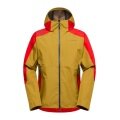 La Sportiva Softshelljacke Crossridge Evo Shell (Hardschell, für Skitouren, wasserdicht) savanagelb/rot Herren