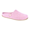 Living Kitzbühel Hausschuhe Filzpantoffel (70% Wolle) Schweizer Kreuz Damen - iris/pink