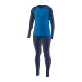 Löffler Funktionsunterwäsche-Set Long CB Transtex® Warm Merino 200 (Langarmshirt und lange Hose) marineblau Kinder