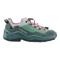 Lowa Wanderschuhe Wandax LO GTX (Veloursleder/Synthetik, wasserdicht) petrol/pink Kleinkinder