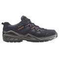 Lowa Wanderschuhe Sirkos Evo Low GTX (Veloursleder/Textil, wasserdicht) navyblau/braun Herren