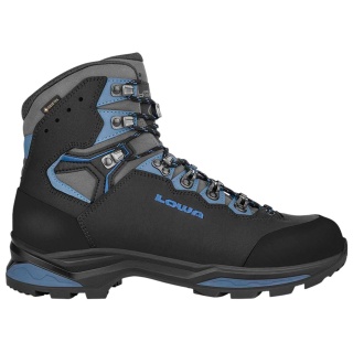 Lowa Wanderschuhe Camino Evo GTX (Trekking, Nubukleder, wasserdicht) schwarz/blau Herren