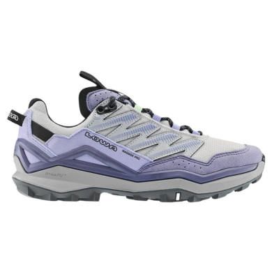 Lowa Wanderschuhe Maddox Pro Low (Fast-Hiking, Textil/Synthetik) grau/pflaume Damen