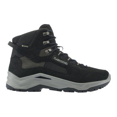 Lowa Wanderschuhe Ventierra GTX MID (Veloursleder/Textil, wasserdicht) schwarz/grau Herren