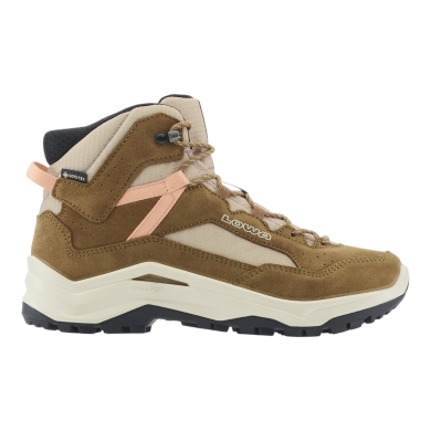 Lowa Wanderschuhe Ventierra QC GTX (Veloursleder/Textil, wasserdicht) desertbraun/pfirsich Damen