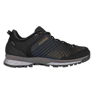 Lowa Wandersschuhe Carezza GTX Low 2024 (Synthetik, Trekking, wasserdicht) anthrazit/bronze Herren