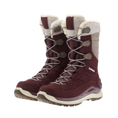 Lowa Winterstiefel Barina EVO GTX (Veloursleder, wasserdicht) 2025 rot/beige Damen