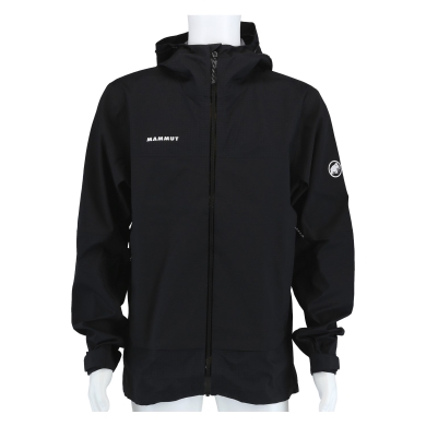 Mammut Hardshell-Wanderjacke Ducan Guide HS Hooded (leicht, wasserdicht, 3-Lagen-Laminat) schwarz Herren