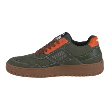 MoEa Sneaker Gen1 - Suede Orange & Green - dunkelgrün