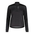 Maloja Halfzip-Langarmshirt SawangM Adventure Midlayer Shirt (warm, 4-Wege-Stretch) schwarz/weiss Damen