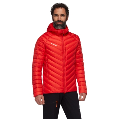 Mammut Winter-Daunenjacke Broad Peak Insulated Hooded (wärmend dank Daunenfüllung) 2025 rot Herren