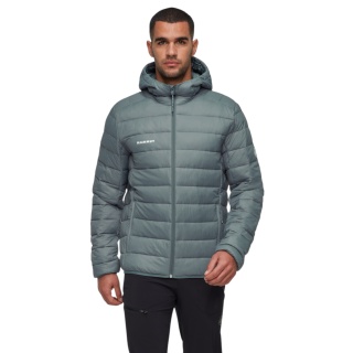 Mammut Isolations-Winterjacke Crag Insulated Hooded (warm, leicht) grau Herren