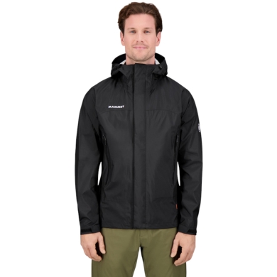 Mammut Hardshell-Wanderjacke Microlayer 2.0 HS Hooded (2.5-Lagen, atmungsaktiv) schwarz Herren