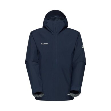Mammut Hardshell-Wanderjacke Treeline Light HS Hooded (leicht, wasserdicht) marineblau Herren