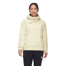 Mammut Hardshell-Wanderjacke Ducan Guide HS Hooded (leicht, wasserdicht, 3-Lagen-Laminat) beige/hellgelb Damen