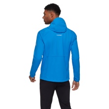 Mammut Softshell-Wanderjacke Ultimate Comfort SO Hooded (4‑Wege-Stretch, winddicht) blau Herren