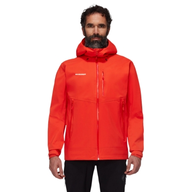 Mammut Wanderjacke Alto Guide Hardshell Hooded (atmungsaktiv, wasserdicht, PFC-frei) rot Herren