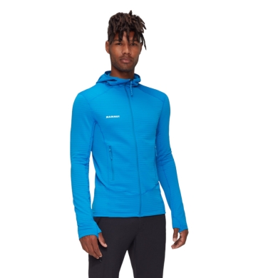 Mammut Fleecejacke Taiss Light ML Hooded (Midlayer, 4-Wege Stretch) glacier blau Herren