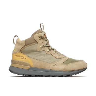 Merrell Alltag-Travelschuhe Alpine 83 SNKR Recraft MID WP (Veloursleder/Mesh, wasserdicht) olivegrün/braun Herren