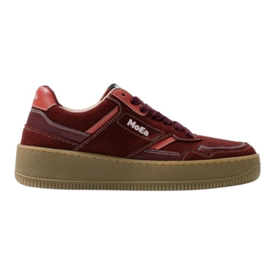 MoEa Sneaker Gen1 - Grapes Suede Pink & Wine - weinrot