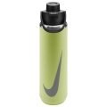 Nike Trinkflasche Recharge Chug Bottle Edelstahl Graphic lime/silber 709ml