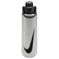 Nike Trinkflasche Recharge Chug Bottle Edelstahl Graphic stahlgrau/schwarz 709ml