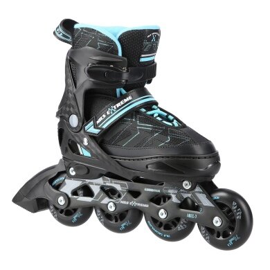 Nils Extreme Inline Skates NA11002 (Rollen: 76/80mm/82A, Kugellager: ABEC 7) schwarz/blau Damen