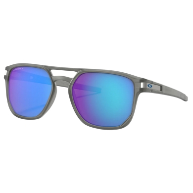 Oakley Sonnenbrille Latch beta Polarisiert (Glasfarbe: Prizm sapphire polarized) matt grau/ink - 1 Brille