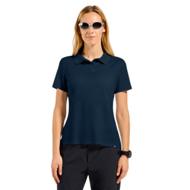 Odlo Wander-/Freizeit Polo Cubic Light (leicht, schnelltrocknend) sapphireblau Damen